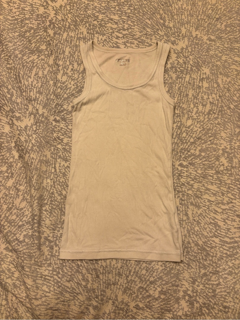 Cherokee Beige Ribbed Tank